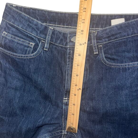 Organic Basics x ISKO Denim Shorts 28 Raw Hem Sustainable Organic Cotton Blue - Picture 14 of 15